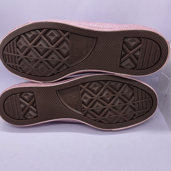 Converse 162993C Womens 10 Chuck Taylor All Star Pink Glitter Sneakers Shoes NEW - Picture 7 of 15